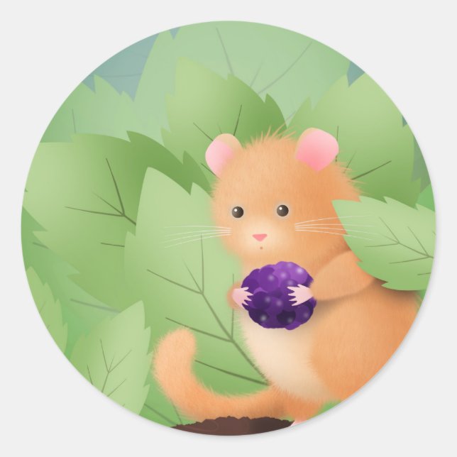 Dormouse Dinner sticker - personnaliser! (Devant)