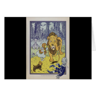 Dorothy et le lion lâche de magicien d'Oz