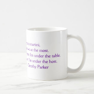 Dorothy Parker "je tasse aime Martini"