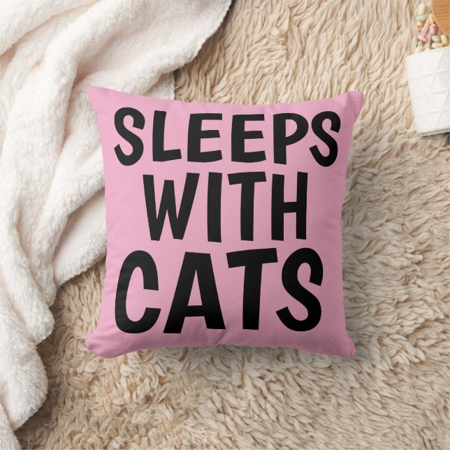 DORT AVEC DES CHATS Coussin chat (Couverture)