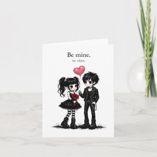 Dos de carte à motif goth mignon Romantisme somb