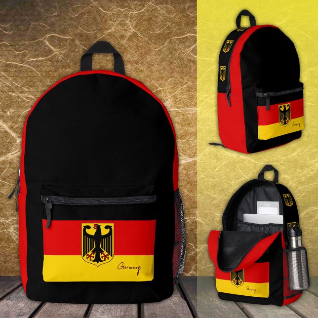 Dos Imprimé Allemagne, sac à dos, drapeau allemand / Deutschla (Créateur téléchargé)