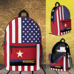 Dos Imprimé Amérique patriotique, sac à dos, drapeau américain