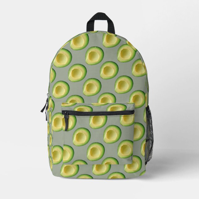 Dos Imprimé Avocados Green Guacamole 4Jojo Print Cut Sac à cou (Recto)