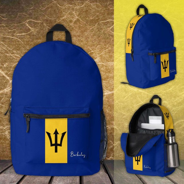 Dos Imprimé Barbade, sac à dos, Drapeau de la Barbade / patrio (Créateur téléchargé)