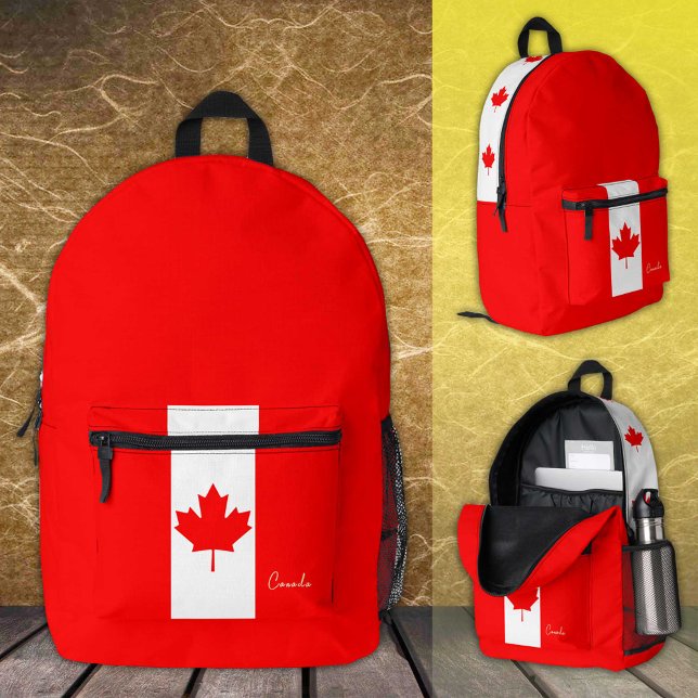 Dos Imprimé Canada, sac à dos, drapeau canadien / patriotique (Créateur téléchargé)