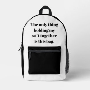 Dos Imprimé Ce n'est que ce sac qui me tient à coeur !