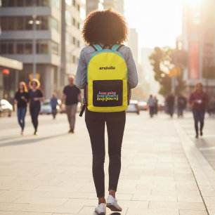 Dos Imprimé Continuer à grandir Continuer à briller le sac à d