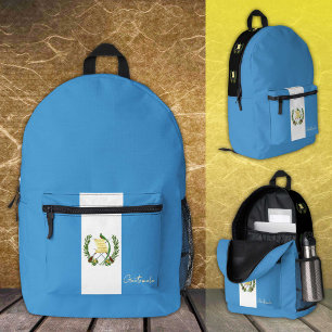 Dos Imprimé Guatemala, sac à dos, drapeau du Guatemala / patri