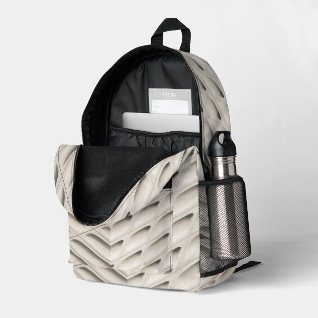 Dos Imprimé Imprimer Coupe Sac À Coudre Beige (Coin arrière droit (ouvert))