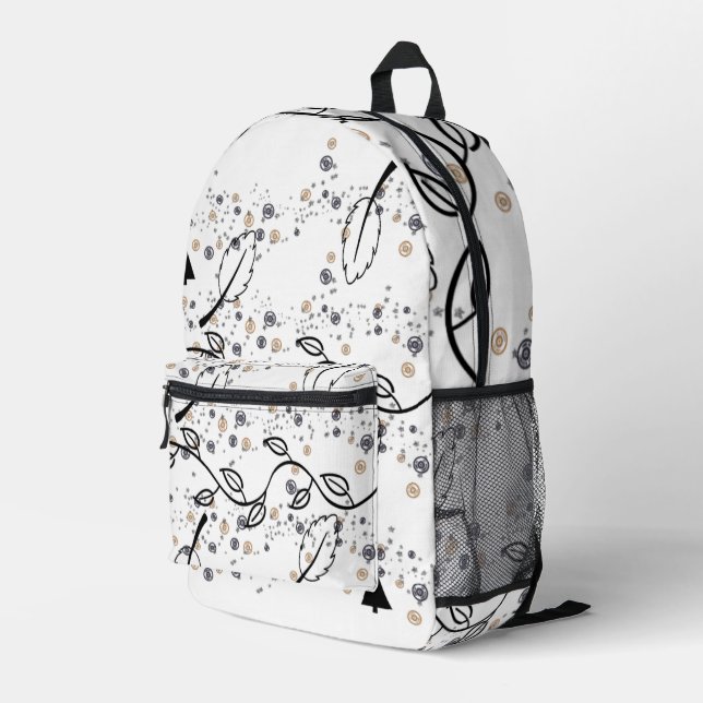 Dos Imprimé Imprimer Couper le sac à coudre Floral (Coin arrière droit)