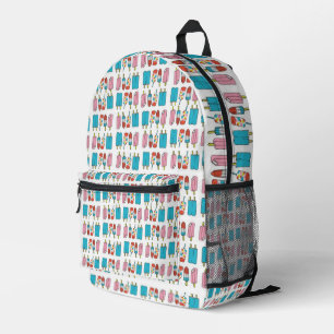 Dos Imprimé Imprimer Couper le sac à coudre - Popsicles blancs
