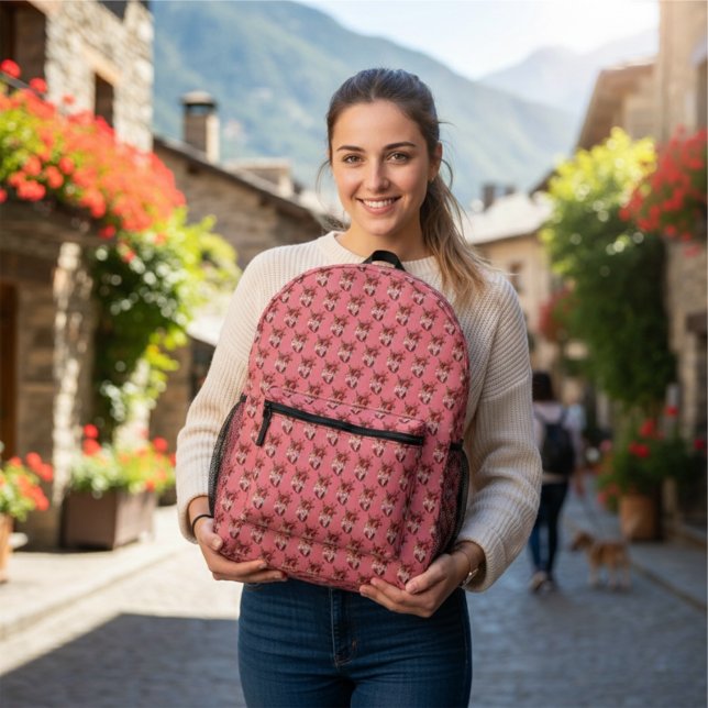Dos Imprimé Imprimer Couper Les Coeurs Du Sac À Coudre (Créateur téléchargé)