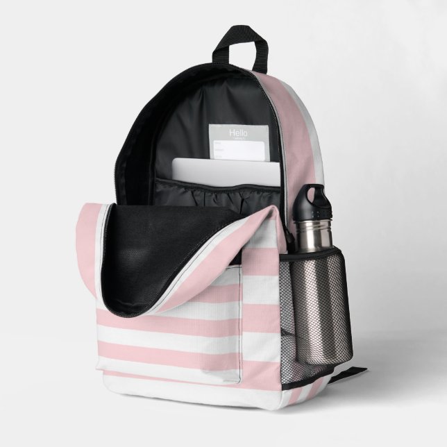 Dos Imprimé Imprimer Couper Sac à coudre rose et blanc (Coin arrière droit (ouvert))