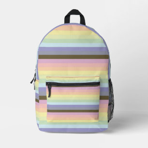 Dos Imprimé Pastel Arc-en-ciel Strié Imprimer Couper Sac À Cou