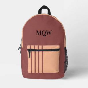 Dos Imprimé Peachy Elegance rencontre Apricot Monogram Sac à d