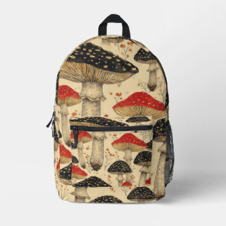 Dos Imprimé Plomb de champignons Casquettes écarlate - sac à d