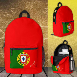 Dos Imprimé Portugal, sac à dos, drapeau portugais / Personnal