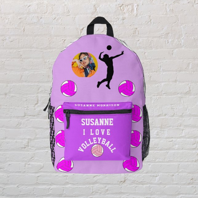 Dos Imprimé Print Cut Sac à coudre, PACKBACK ROSE FUCHSIA (Print Cut Sew Bag, PACKBACK ROSE FUCHSIA Printed Backpack)