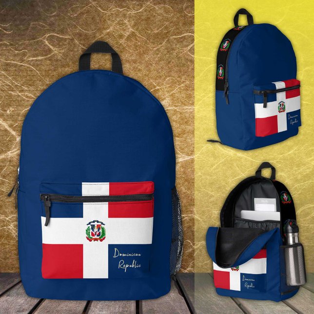 Dos Imprimé République Dominicaine, sac à dos, Drapeau Dominic (Créateur téléchargé)