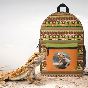 Dos Imprimé Retro rencontre Reptile Print Cut Sac à coudre