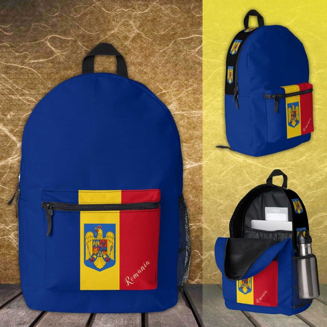 Dos Imprimé Roumanie, sac à dos, drapeau roumain / patriotique (Créateur téléchargé)