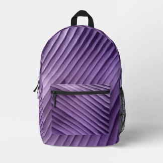 Dos Imprimé Sac à coudre à feutre mauve diagonale