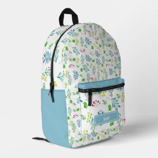 Dos Imprimé Sac à coudre à impression personnalisé Breeze vert