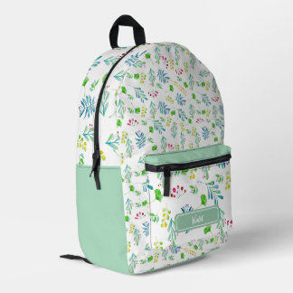 Dos Imprimé Sac à coudre à impression personnalisé Breeze vert