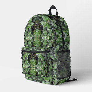 Dos Imprimé Sac à coudre en caoutchouc Motif feuille arbre imp