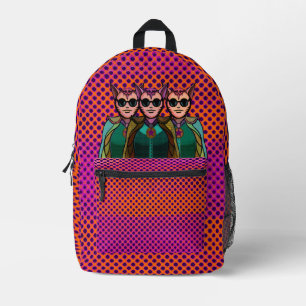 Dos Imprimé Sac à coudre et découper avec motifs félins