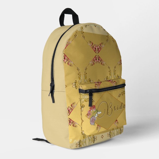 Dos Imprimé Sac à coudre floral de la mariée (Coin arrière gauche)