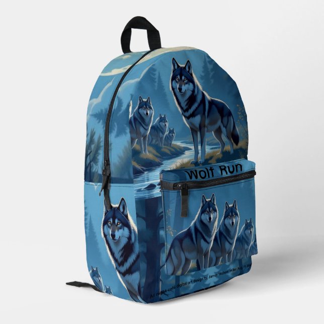 Dos Imprimé Sac à coudre pour impression Wolf (Coin arrière gauche)
