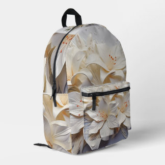 Dos Imprimé sac à fleurs blanches
