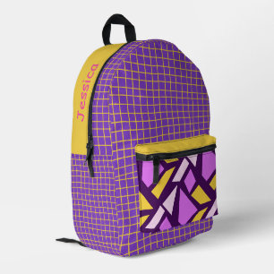 Dos Imprimé Sac à personnaliser avec impression de couleurs am