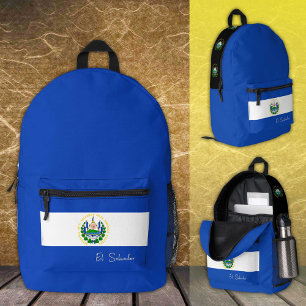 Dos Imprimé Salvador, sac à dos, Drapeau El Salvador /patrioti