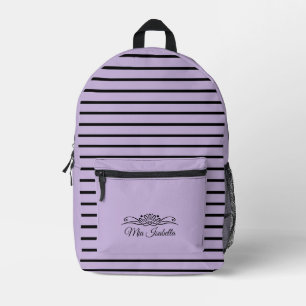 Dos Imprimé Tendance Couleur Violet doux Imprimer Couper Sac à