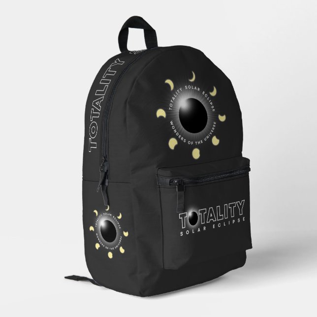 Dos Imprimé Totalité Eclipse | Imprimer le sac à couture (Coin arrière gauche)