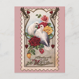 Doses et Roses sur la carte de Saint-Valentin vict