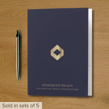 Dossier de présentation élégant Marine Gold Logo