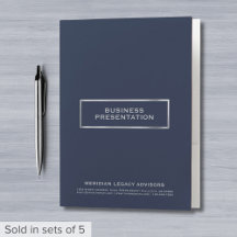 Dossier de présentation simple et élégant