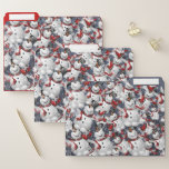 Dossier Fun Christmas Holiday Snowman Snowflake Organisate<br><div class="desc">Ces dossiers de Noël amusants,  festifs et adorables présentent un design gris,  bordeaux et blanc de bonhomme de neige et de flocon de neige. Quelle façon unique de garder vos reçus et documents de vacances organisés. Parfait pour la maison,  le bureau ou l'école.</div>