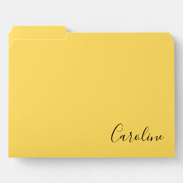 Dossier Minimaliste moderne moutarde jaune