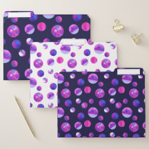 Point Polka mou, rose et bleu
