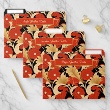 Poppies rouges Art déco