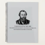 Dostoevsky Planner<br><div class="desc">A refined planner design featuring an illustrated portrait of Fyodor Dostoevsky and a memorable quote reflecting wisdom and introspection. Perfect for writers,  students and thinkers,  this planner blends productivity with literary inspiration for everyday planning.</div>
