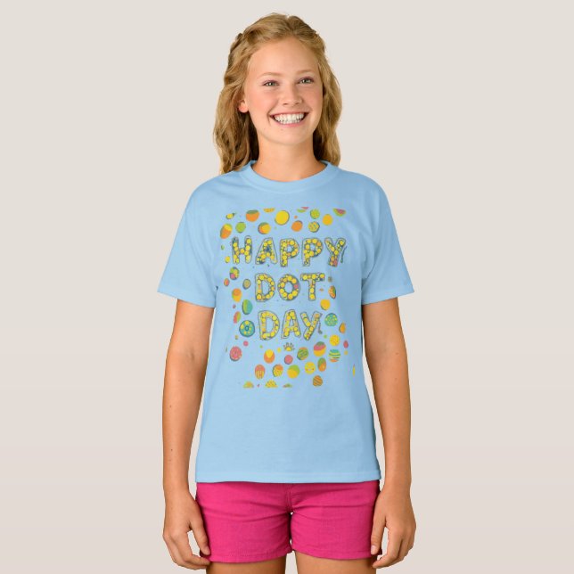Dot Day Lovers Kids Celebration T-Shirt (Devant entier)