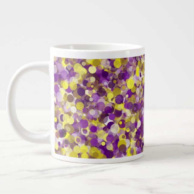 Dot jaune violet 20oz Mug (Gauche)