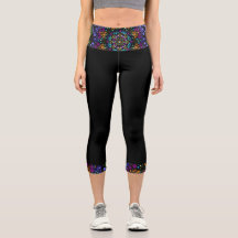 Dot Mandala Capri Leggings