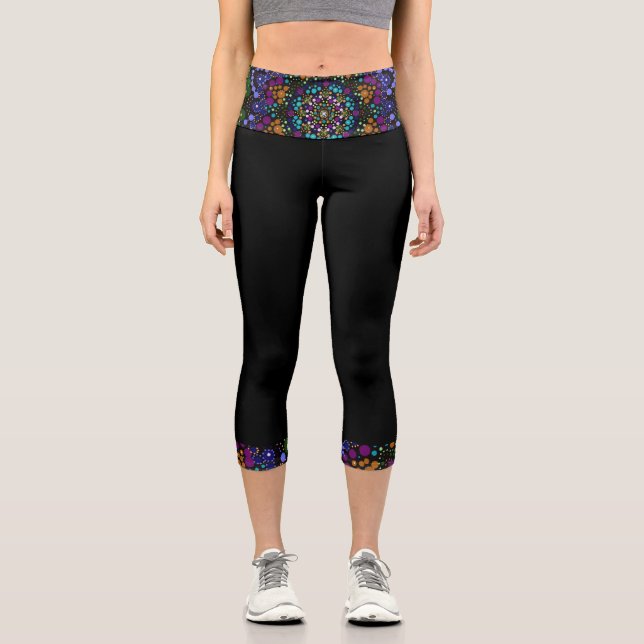 Dot Mandala Capri Leggings (Recto)